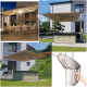 Parasol ogrodowy duży 3,5x3,5m Solar+Led Obrotowy